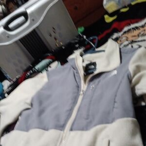 Under Armour Gray and Cream Vest with Zipper Closure